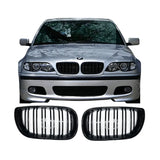 Set 2 grile capota negru lucios BMW seria 3 E46 4 portiere (02-06)