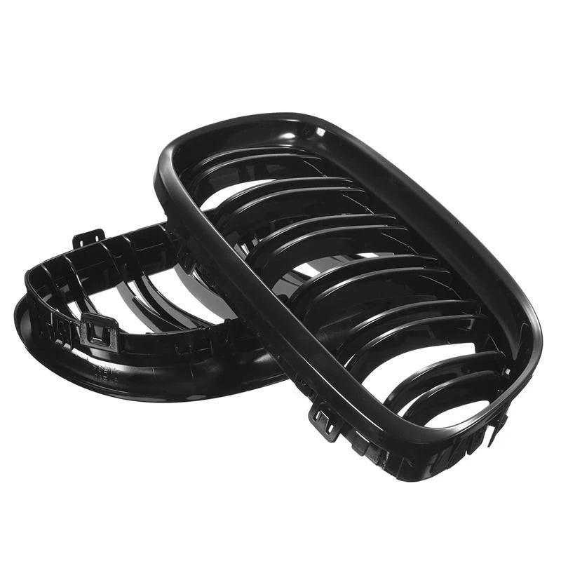 Set 2 grile capota pentru BMW seria 3 e90 e91 LCI (09-11) negru lucios