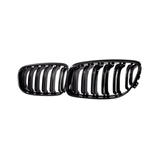 Set 2 grile capota pentru BMW seria 3 e90 e91 LCI (09-11) negru lucios