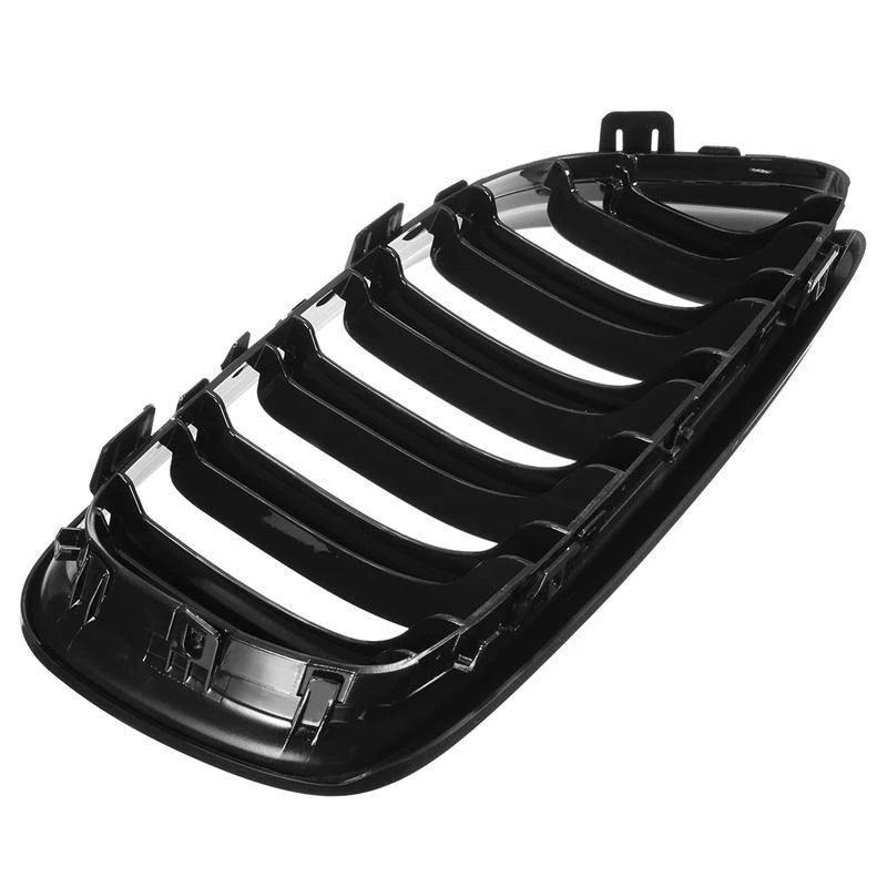 Set 2 grile capota pentru BMW seria 3 e90 e91 LCI (09-11) negru lucios