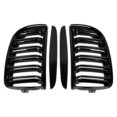 Set 2 grile capota pentru BMW seria 3 E90 E91 NFL (05-08) negru lucios