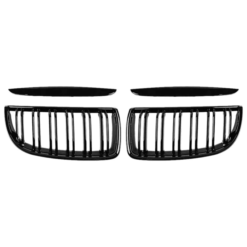 Set 2 grile capota pentru BMW seria 3 E90 E91 NFL (05-08) negru lucios