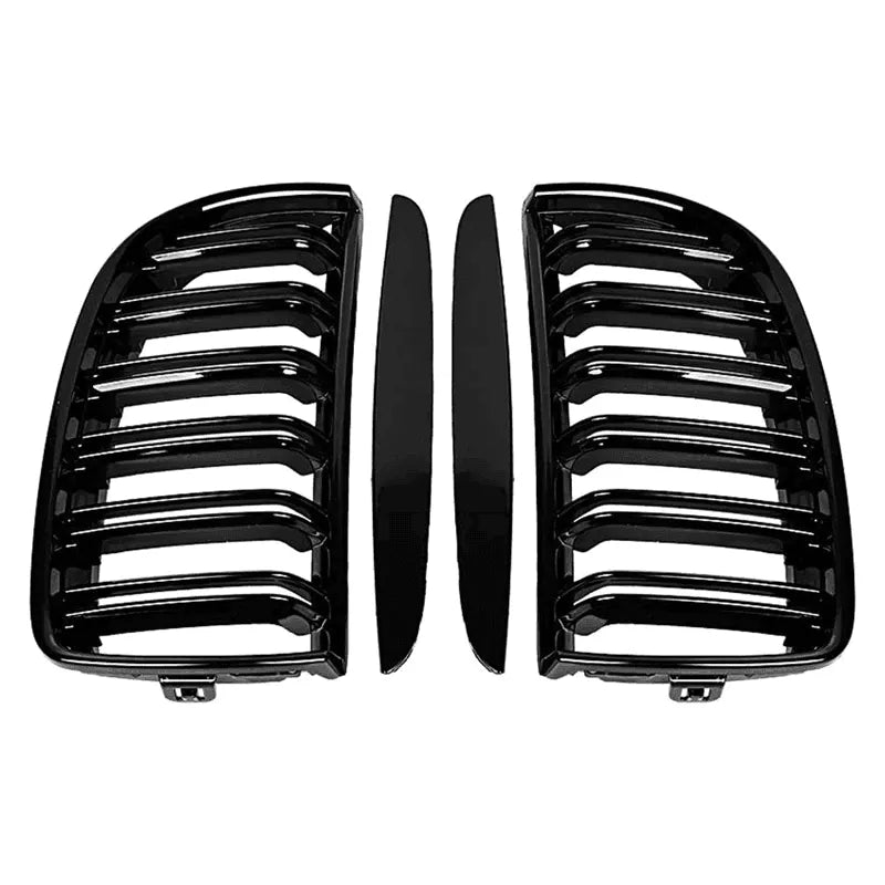 Set 2 grile capota pentru BMW seria 3 E90 E91 NFL (05-08) negru lucios