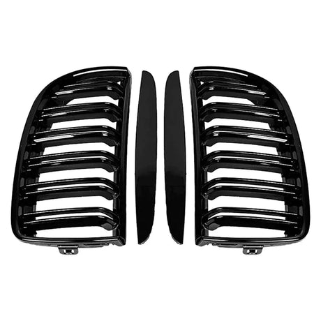 Set 2 grile capota pentru BMW seria 3 E90 E91 NFL (05-08) negru lucios