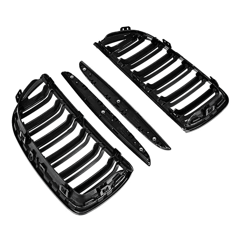 Set 2 grile capota pentru BMW seria 3 E90 E91 NFL (05-08) negru lucios