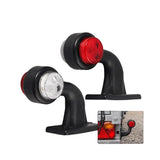 Set 2 lampi led gabarit stg dr 12v 24v cornite cu brat curbat