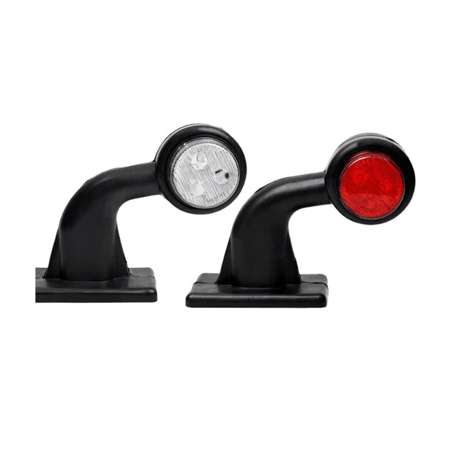 Set 2 lampi led gabarit stg dr 12v 24v cornite cu brat curbat