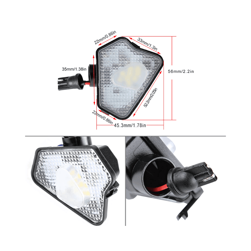 Set 2 lampi led sub oglinda 6000k pentru Mercedes Benz Class A B C E S