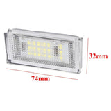 Set 2 lampi numar cu LED Canbus alb-rece 6000K pentru BMW E46