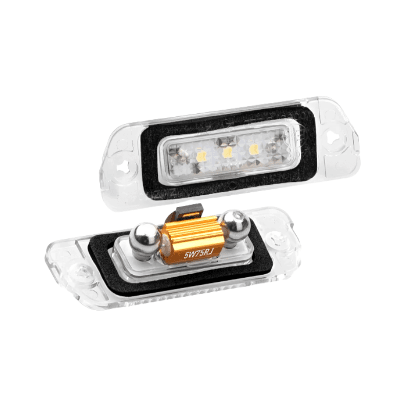 Set 2 lampi numar led 6000k alb-rece pentru Mercedes Benz GL ML R Clas