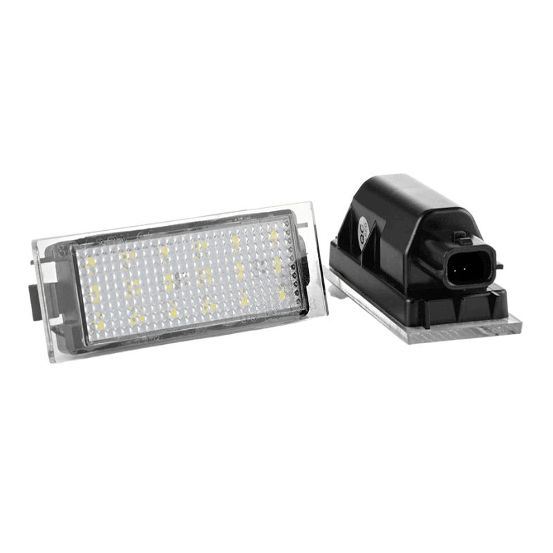 Set 2 lampi numar led canbus 6000k pentru Dacia Mercedes Opel Renault