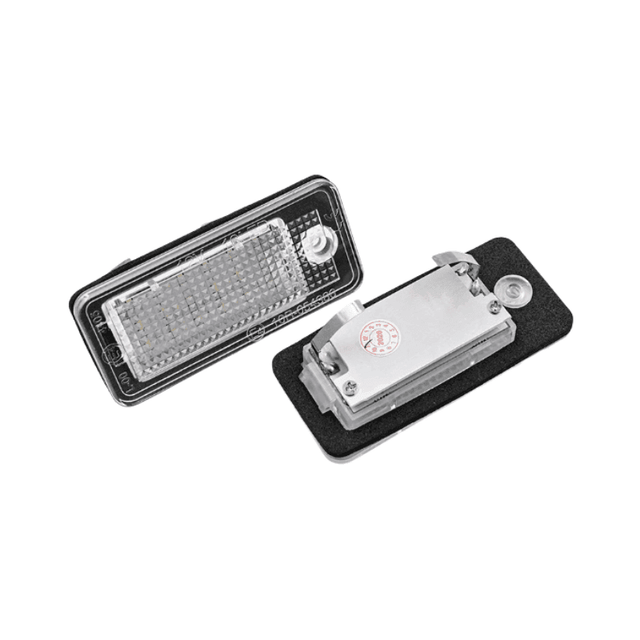 Set 2 lampi numar led canbus alb-rece 6000k pentru Audi A3 A4 A6 A8 Q7