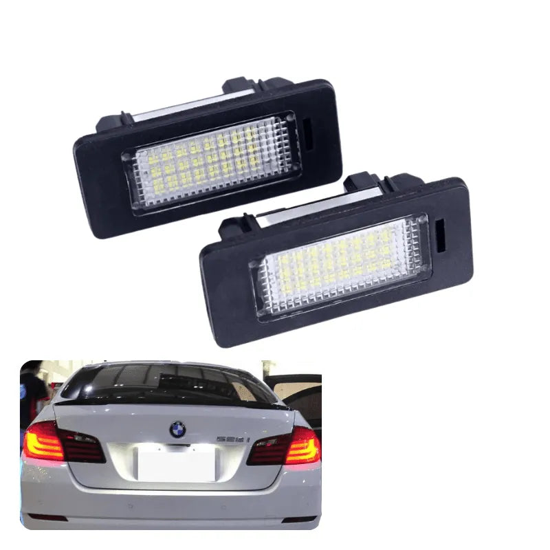 Set 2 lampi numar LED Canbus alb-rece 6000K pentru BMW Seriile E