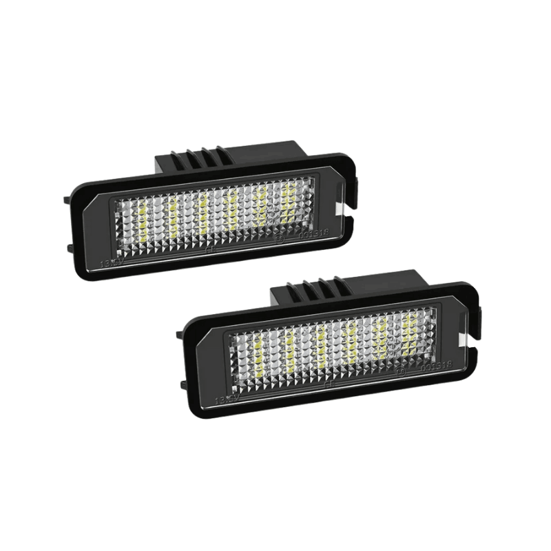 Set 2 lampi numar led canbus alb-rece VW Golf Passat Polo Seat Skoda