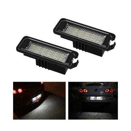 Set 2 lampi numar led canbus alb-rece VW Golf Passat Polo Seat Skoda