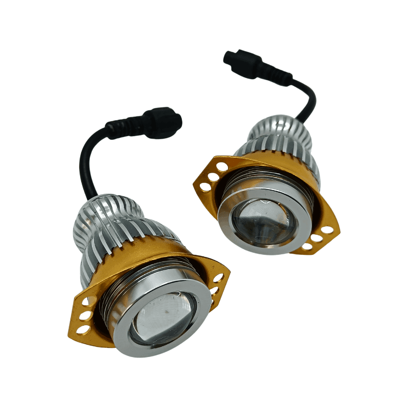 Set 2 marker led compatbil cu BMW Seria 3 E90 E91 NFL 6000k alb-rece cu canbus angel eyes DRL