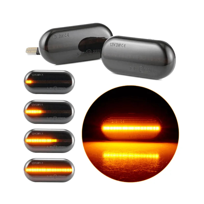 Set 2 semnalizari dinamice led canbus aripa Dacia Renault Clio Smart