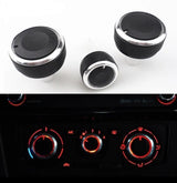 Set 3 butoane cromate AC pentru VW Passat Golf Jetta Touran Seat Skoda