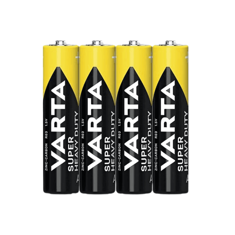 Set 4 baterii tip AAA LR3 Varta Super heavy duty Zinc-Carbon 2003101414