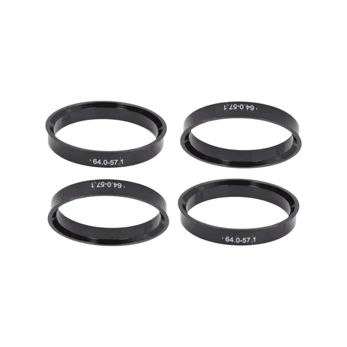 Set 4 inele centrare din ABS 64.0X57.1 mm pentru jante aliaj