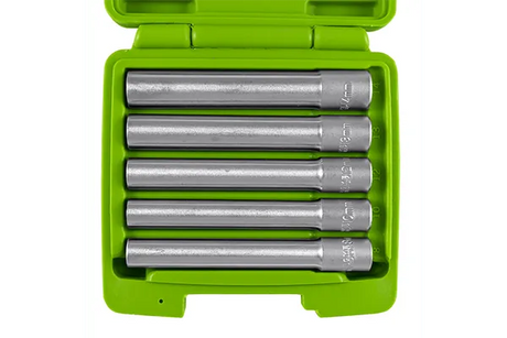 Set 5buc chei tubulare hexagonale lungi 120mm 3/8' jbm