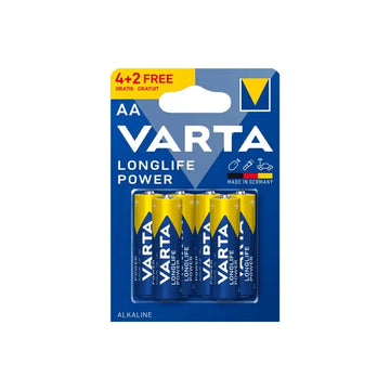 Set 6 baterii Varta tip AA Longlife Power Alkaline (4+2) 4906121436