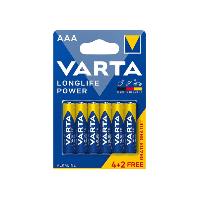 Set 6 baterii Varta tip AAA Longlife Power Alkaline 4903121436