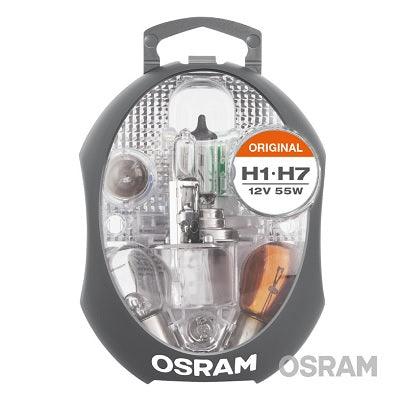 Set becuri auto de rezerva 12v h1/h7 osram