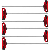 Set chei unghiulare cu maner in t 6 piese