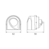 Set claxoane electromagnetice, tip melc, 24v 3a+3a ton inalt & jos, design light