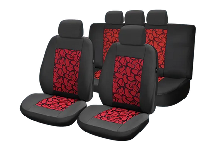 Set huse scaun lux - rosu