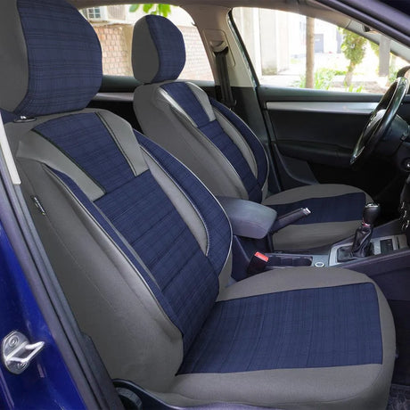 Set huse scaun luxury albastru