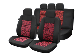 Set huse scaun premium lux - rosu