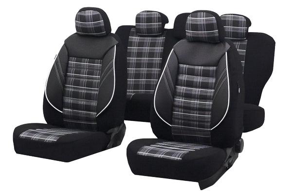 Set huse scaun sport negru-gri