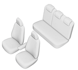 Set huse scaun umbrella pentru dacia duster 2018- (cu cotiera sofer. bancheta fractionata) cu tetiere spate in forma de l