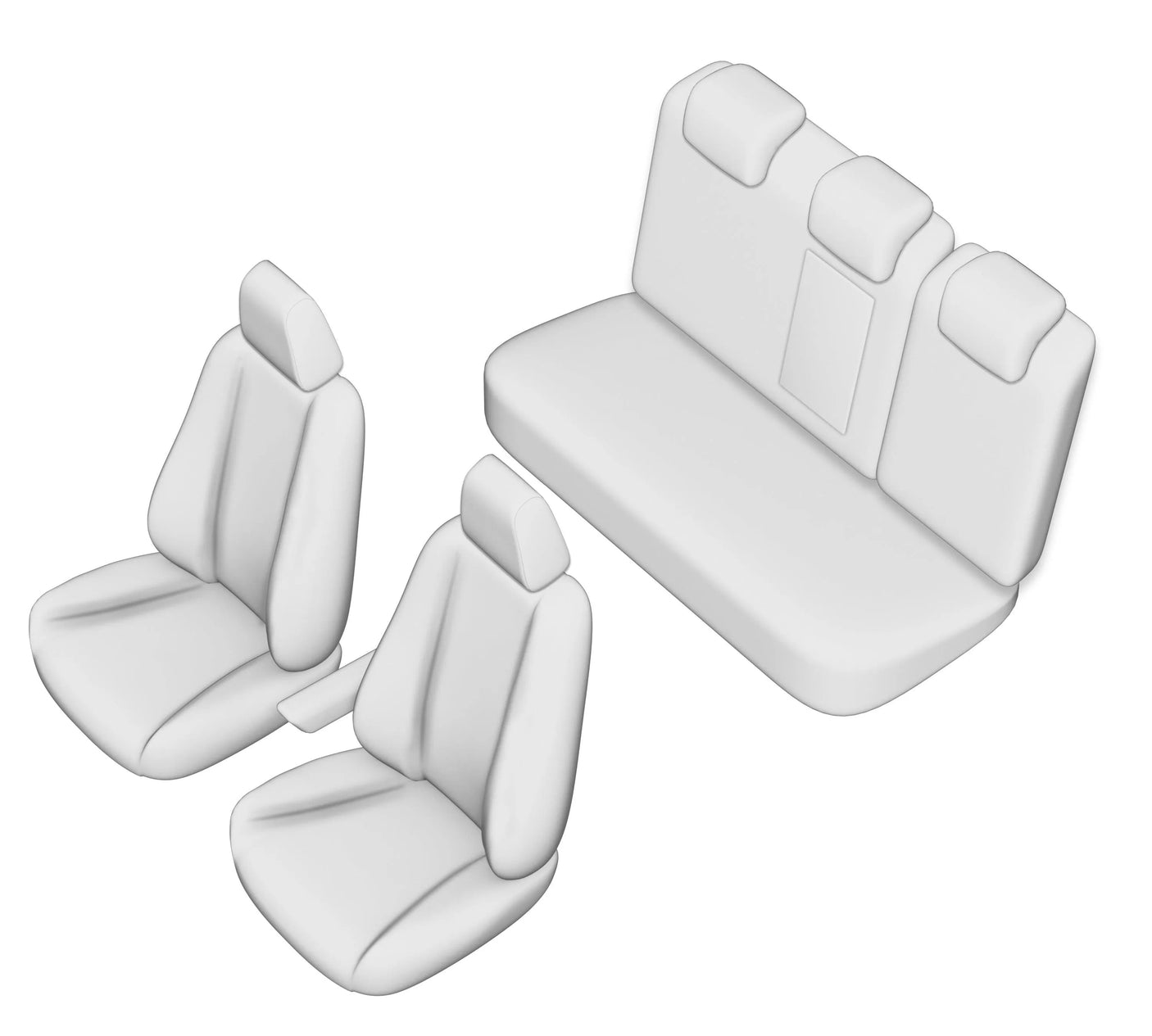 Set huse scaun umbrella pentru seat ateca 2016- (bancheta fractionata)