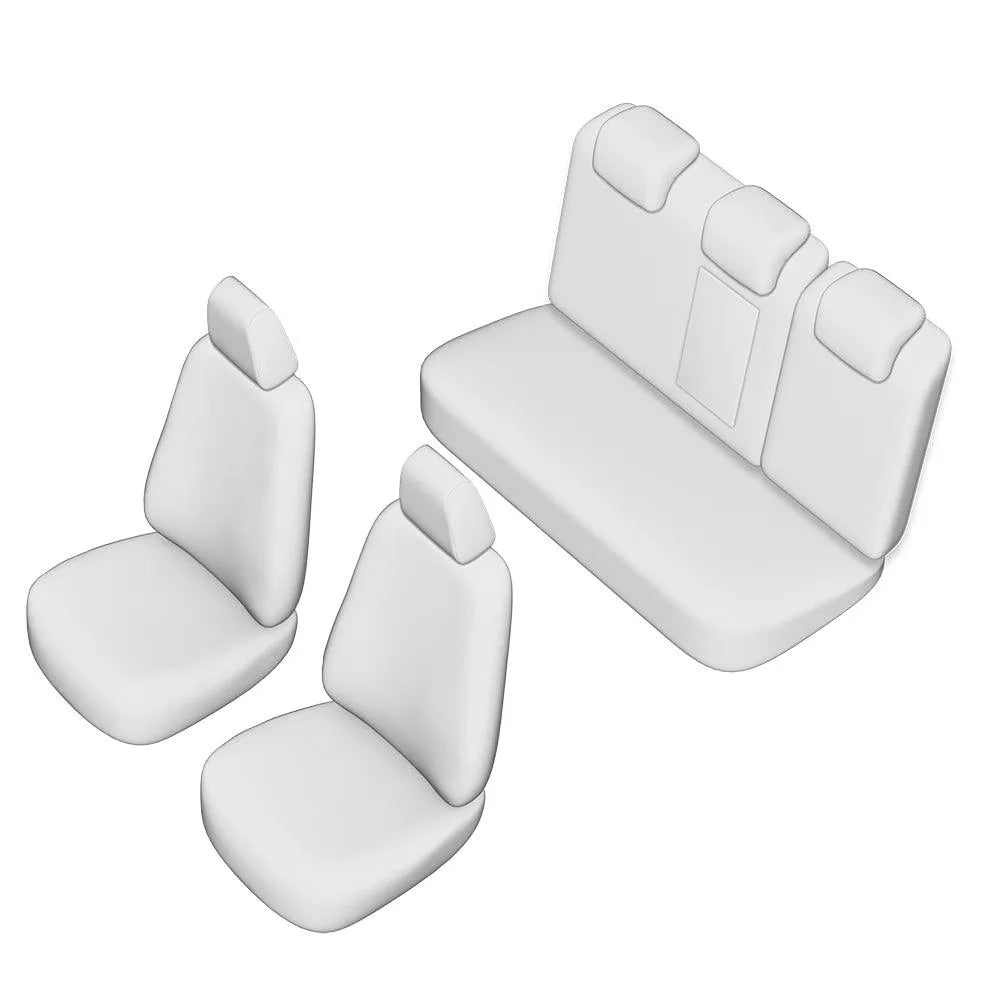 Set huse scaun umbrella pentru seat toledo 2013- (bancheta fractionata) cu tetiere spate in forma de l