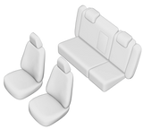 Set huse scaun umbrella pentru skoda octavia ii 2004-2009 (bancheta fractionata) tip 2 cu tetiere spate in forma de l