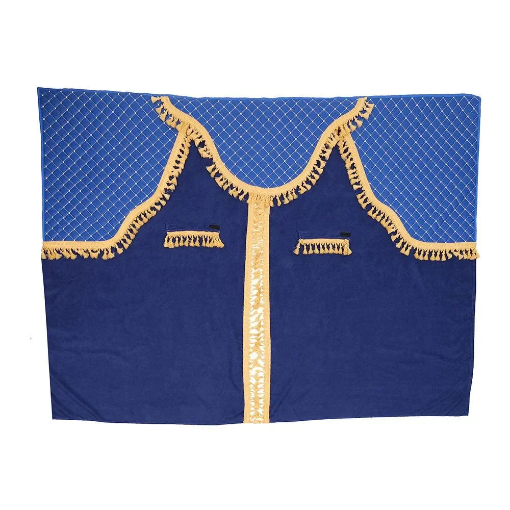 set-perdele-cabina-camion-universale-velur-albastru-auriu-1
