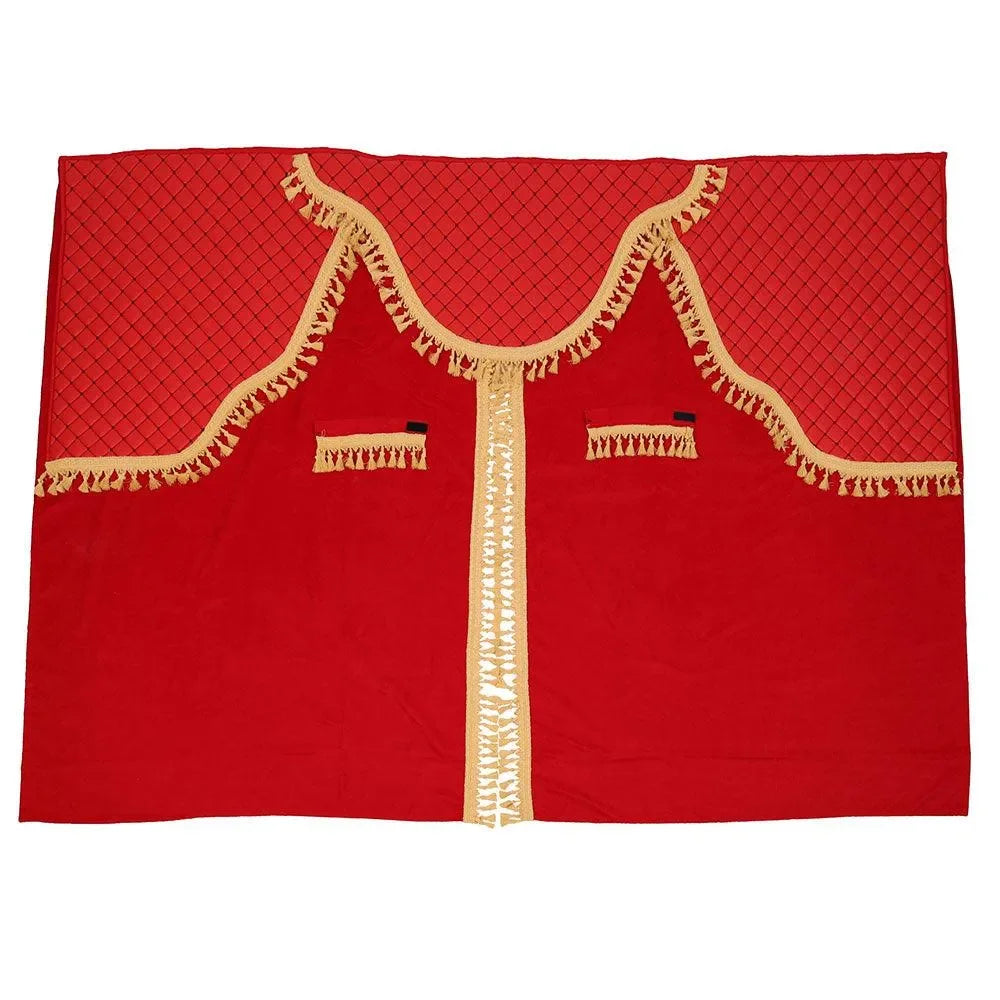 set-perdele-cabina-camion-universale-velur-rosu-auriu-1
