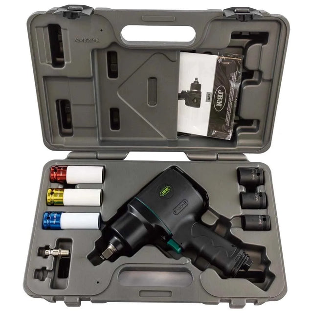 Set pistol impact composite + tubulare 1/2' jbm