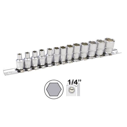 Set tubulare 1/4' hexagonale jbm