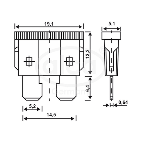 Sigurante fuzibile standard 25a set 5 buc