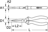 Slimpower cleste cu cioc semirotund. 160mm