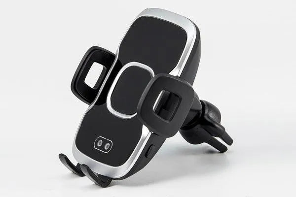 Suport pentru telefon auto smart cu incarcare wireless fast charge si fixare in grila de ventilatie