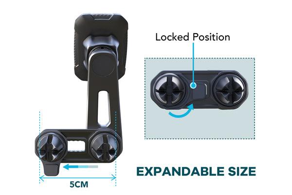 Suport telefon magnetic auto cu fixare in grila de ventilatie si brat reglabil