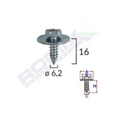 Surub cu cap hexagonal mb 6.2 mm set 10 buc