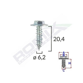 Surub cu saiba alfa romeo fiat 6.2x20.4mm set 10 buc