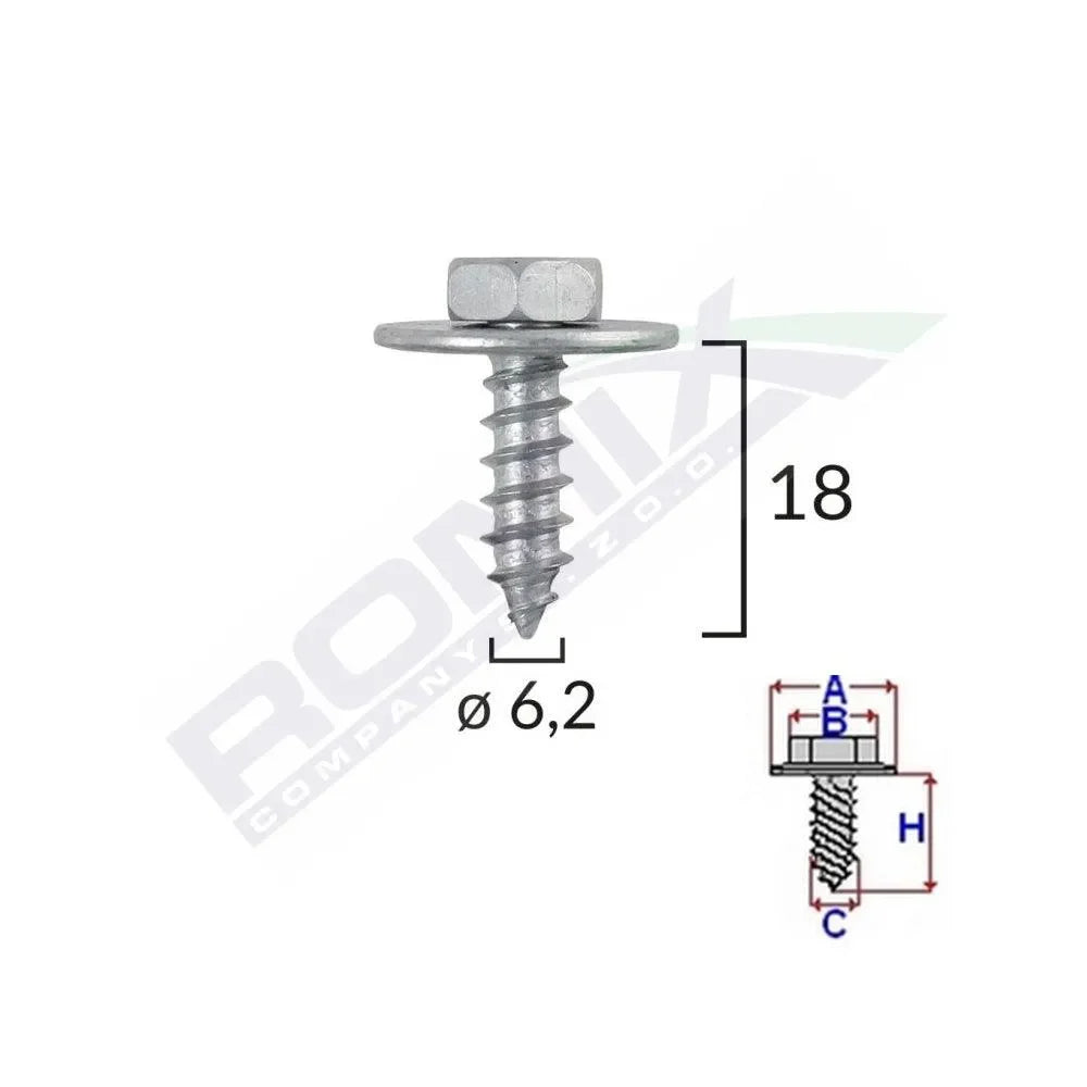 surub-fixare-elemente-motor-pentru-toyota-6-2x18mm-set-10-buc-1