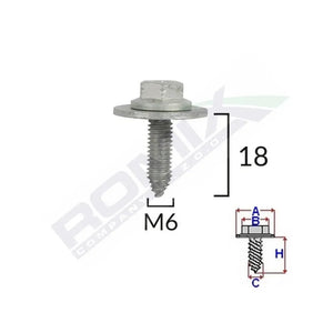 surub-fixare-elemente-motor-pentru-toyota-lexus-6x18mm-set-5-buc-2